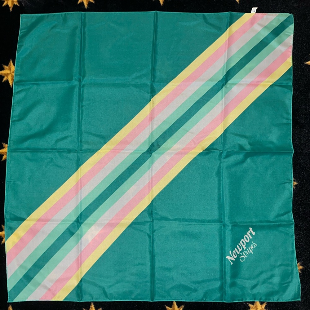 VINTAGE Newport stripes scarf. Brand new